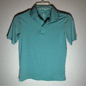 Class Club Green and Blue Polo Shirt with Classic Stripes
